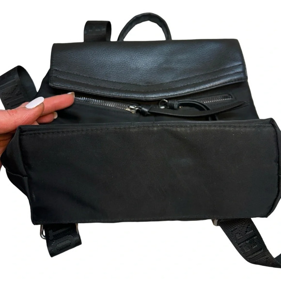 Botkier New York Trigger Nylon Small Black Mini Backpack Top Handle Bag Purse - Picture 10 of 10